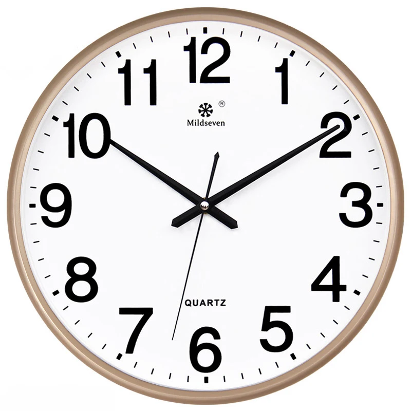 Simple Wall Clock Vintage Quartz Silent Kitchen Quiet Minimalist Modern Round Reloj Mural Household Products AA60WC | Дом и сад