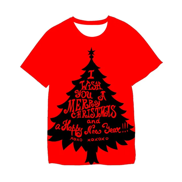 2020 Christmas Children Tshirt Kids Boys Girls T Shirts Santa Claus 3D T Shirt Boys Christmas Party Happy Children Tops TX-040450