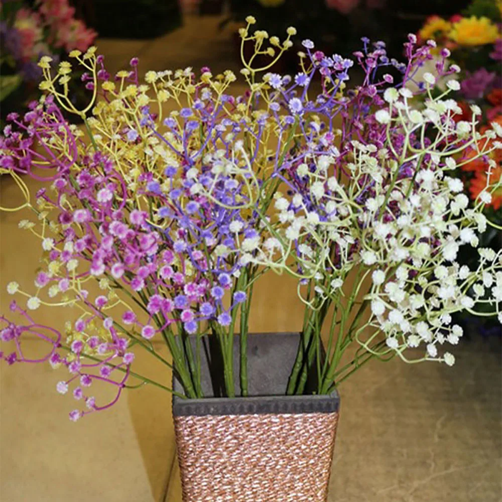 Искусственный цветок Gypsophila Шелковый Свадебный букет украшение для дома ручная