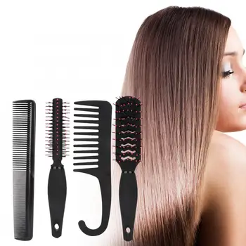

4pcs Hair Styling Comb Anti-Static Mellow Teeth Scalip Massage Hairdressing Comb Set A
