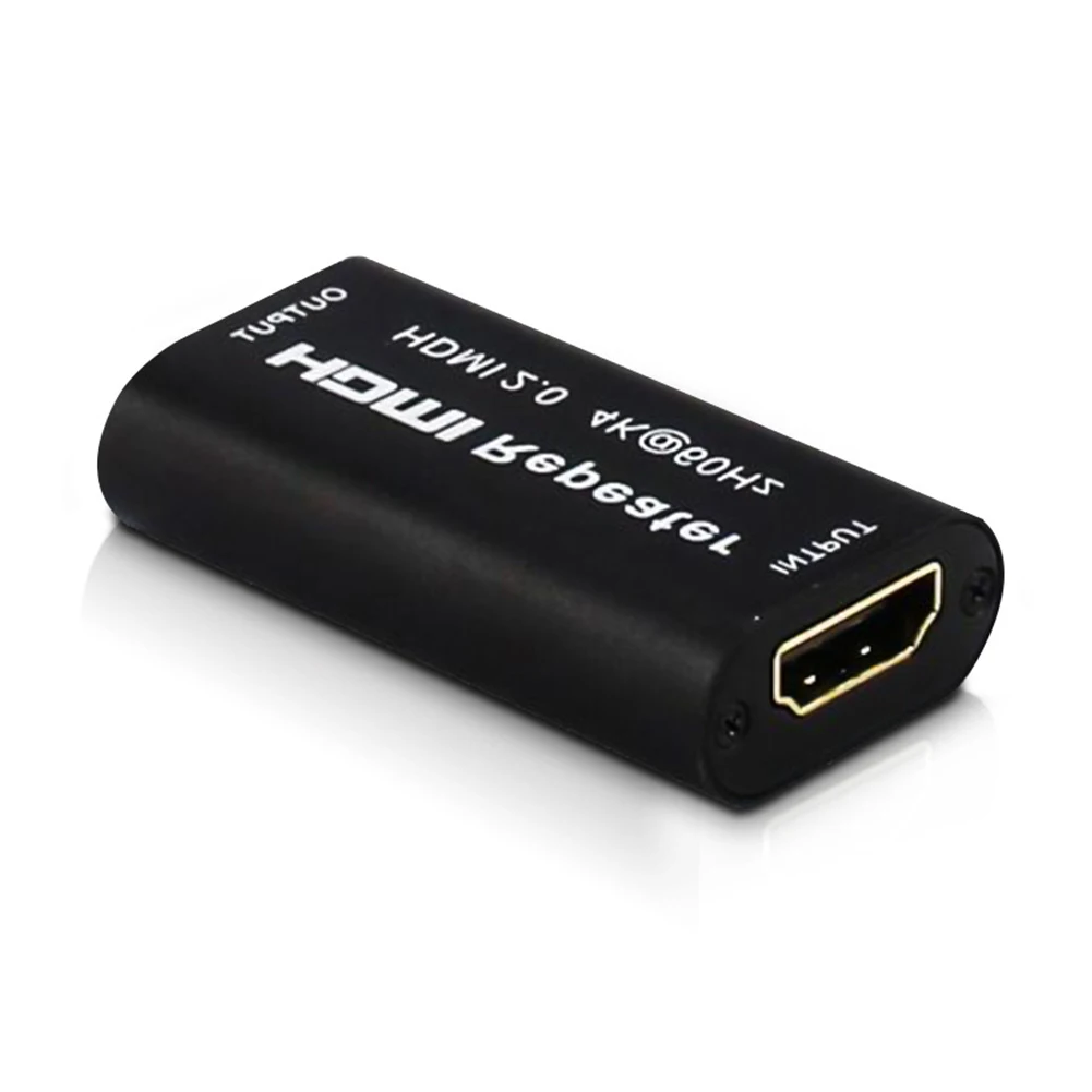 4K HDMI удлинитель адаптер Усилитель сигнала мини 1080P 4K* 2K HDMI 2,0 повторитель передатчика 120 м 60 Гц HDMI удлинитель