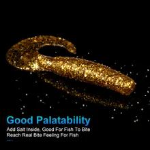 

Silicone Artificial Soft Fishing Lure 8PCS 80mm 4.5g Soft Jigging Wobbler Swimbait Freshwater Salty Bass Lure Curly Worm Bait