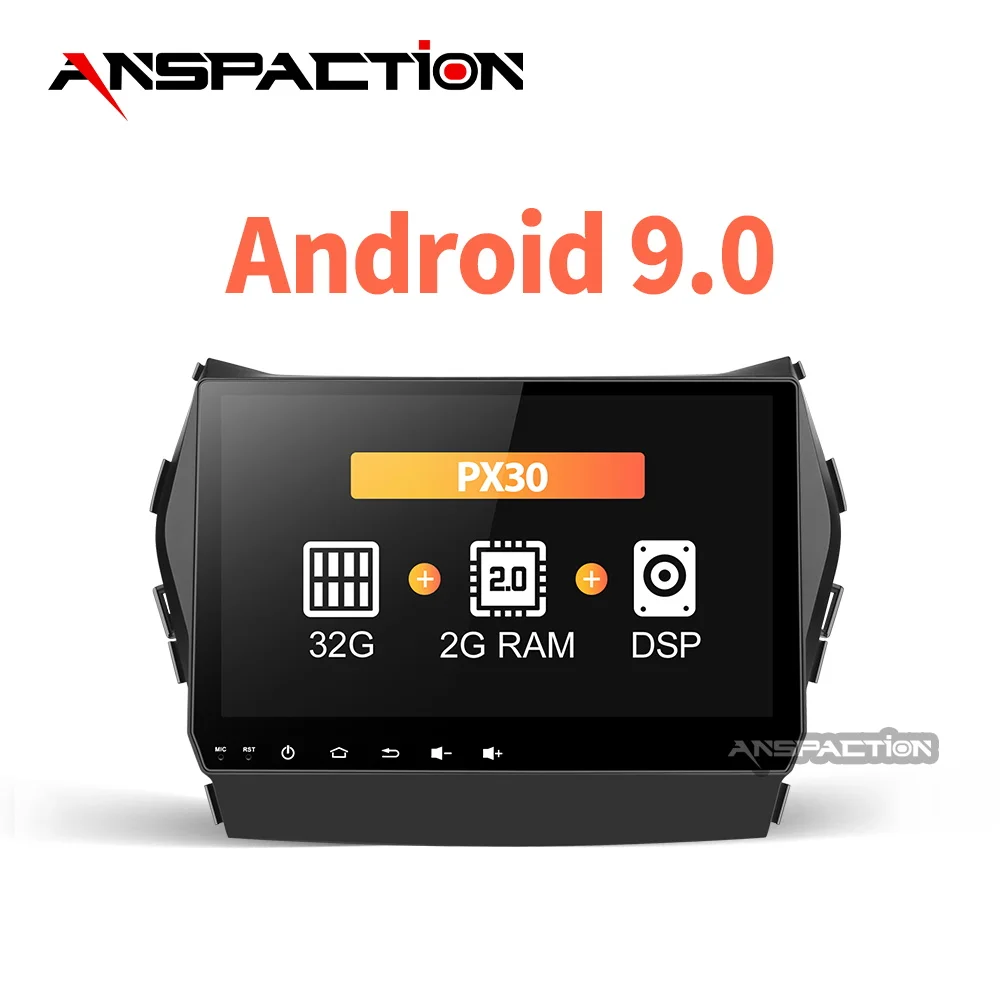 PX30 32G android 9 0 автомобильный dvd для hyundai IX45 Santa fe 2013 2014 2015 2016 2017 18 Радио Стерео