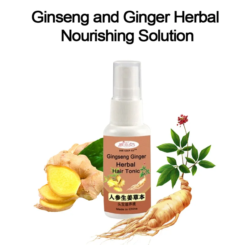 Ginseng Ginger Herbal Hair Tonic Nourishing Solution Repairs Hair Follicles Promotes Regrowth Hair & Scalp Treatments ZG88 Ginseng Ginger Herbal Hair Tonic Nourishing Solution Repairs Hair Follicles Promotes Regrowth Hair & Scalp Treatments ZG88