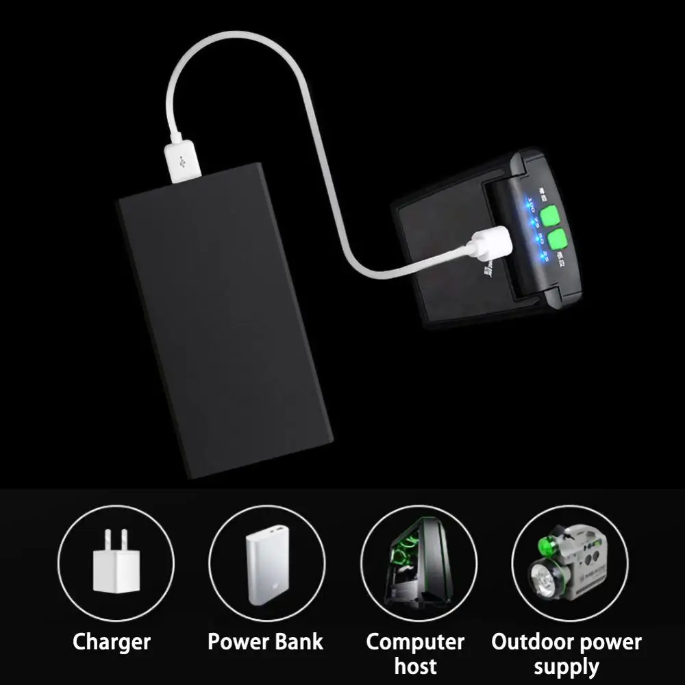 Светодиодный налобный фонарь с датчиком движения перезаряжаемый через USB