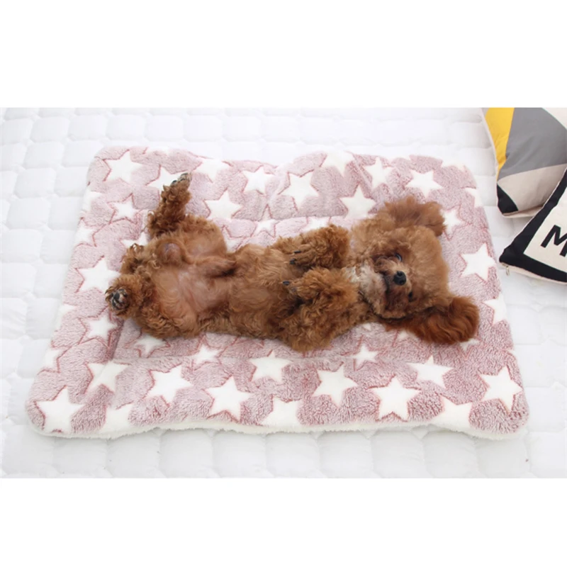 Soft Flannel Pet Mat dog Bed Winter Thicken Warm Cat Dog Blanket puppy Sleeping Cover Towel cushion for small Medium large dogs