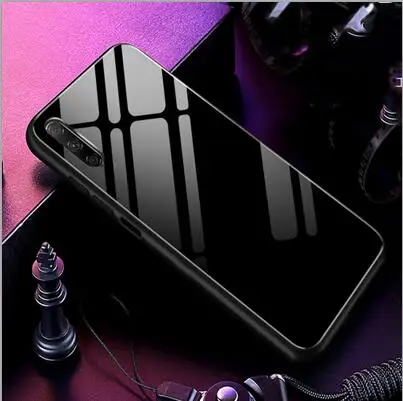 Чехол из закаленного стекла для huawei P Smart Z, Мягкая силиконовая задняя крышка для huawei P Smart Z, звездный узор, чехлы для телефонов, чехол Funda - Цвет: Бежевый
