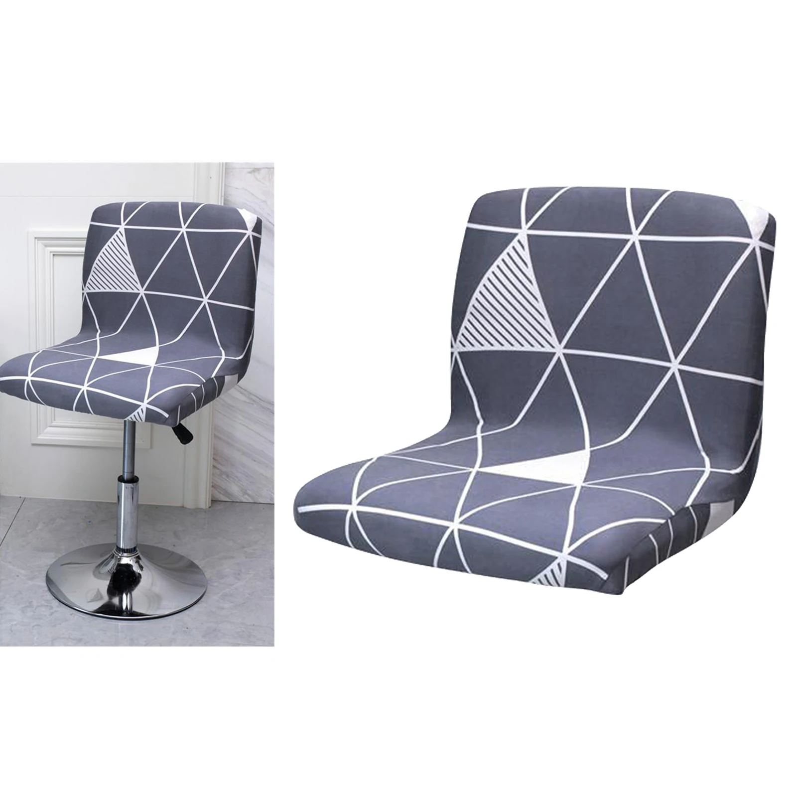 Bar Pub Stool Chair Slipcover Soft Height Side Low Back Kitchen Resturant Chair Cover Furniture Protector Wedding Party