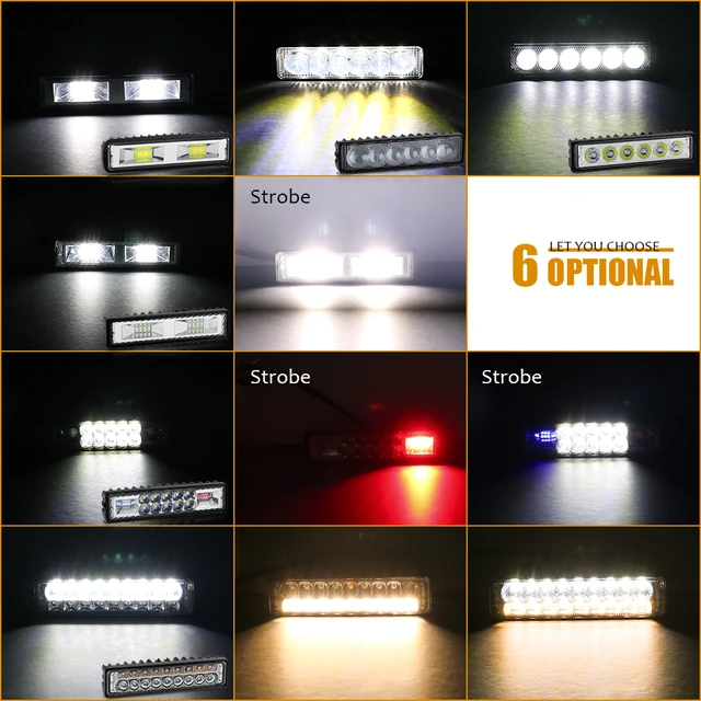 Faros Led 4x4 - Barras De Luz Para Trabajo - AliExpress