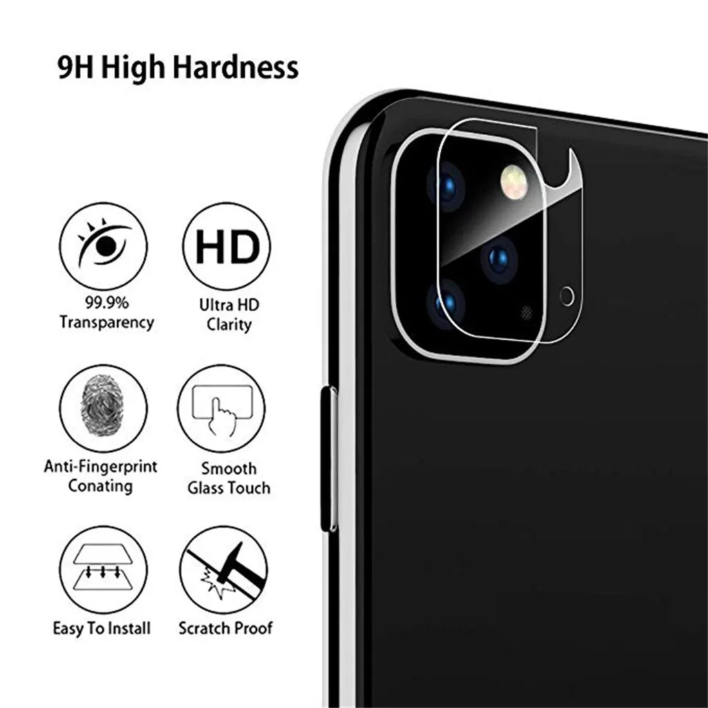 Задняя пленка для объектива камеры IPhone 11 Pro Max Защитная экрана из стекловолокна 19Sp