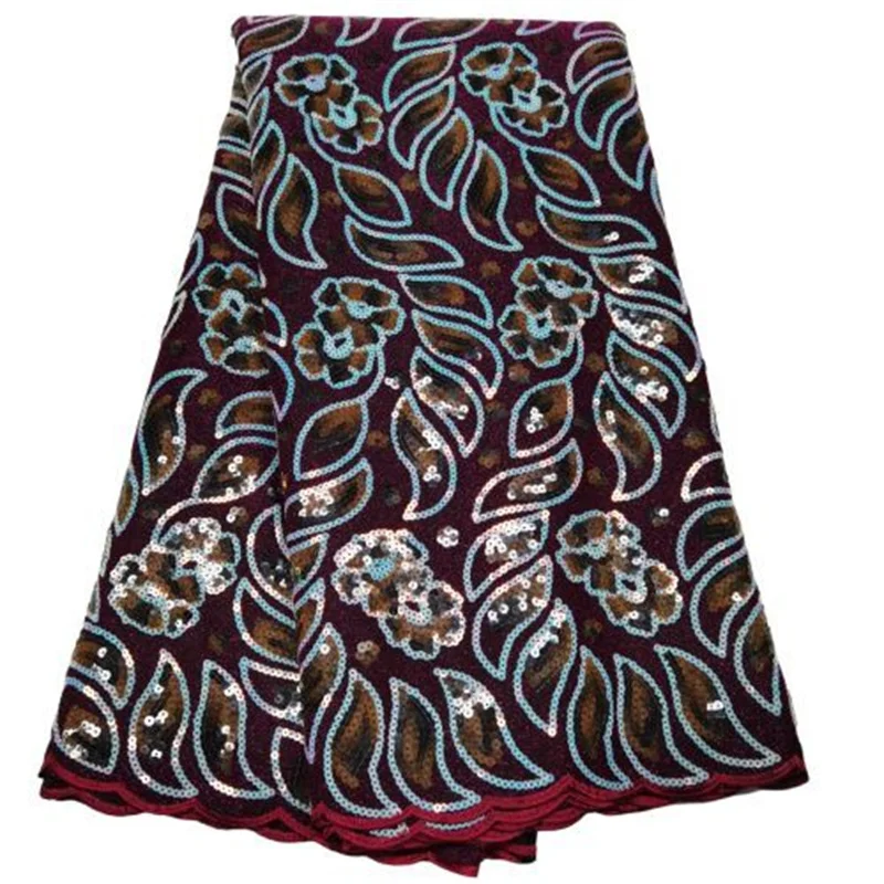 

Red African Wedding Lace Fabric Embroidered Nigerian Lace Fabrics 2022 Green High Quality French Tulle Lace Fabric With Sequins