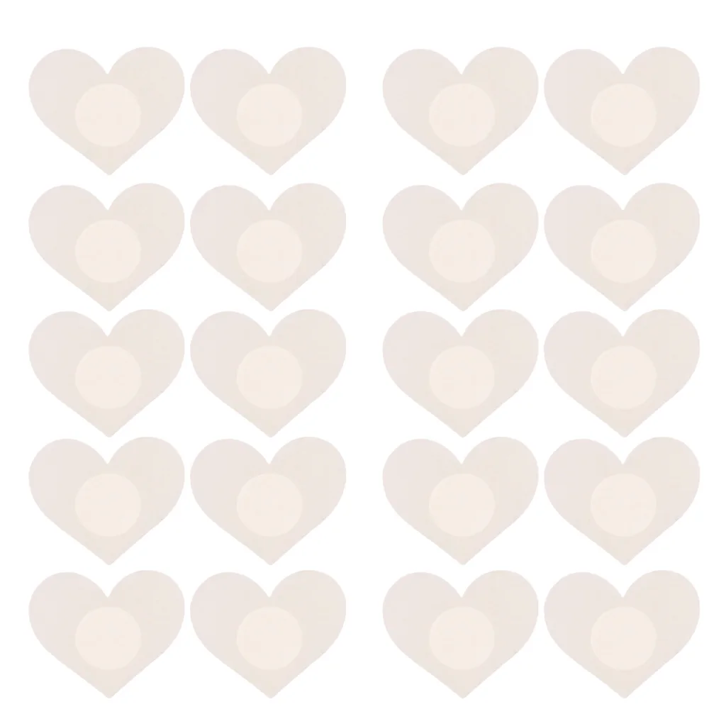 20 Pieces Women Sexy Nipple Covers Disposable Adhesive Breast Pasties Nipple Sticker Breast Self-adhesive Breast Pasty Petals