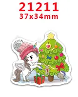 30 шт плоское украшение из смолы Единорог смолы pr20502 - Цвет: 21211