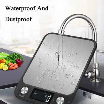 

Kitchen Scale Digital Food Coffee Scale Stainless Steel LCD Digital Electronic Weighing Scale Kitchen Dining Bar Accessories