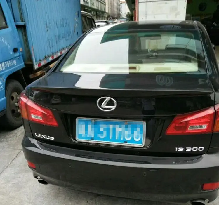 Для Lexus IS250 спойлер 2006-2013 Lexus IS300 TYk надрезаемая подкладка, ABS Пластиковый материал заднее крыло автомобиля Цвет задний спойлер