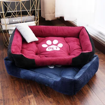 CANILE Soft Pet Bed For Dogs Washable House For Cat Puppy Cotton Kennel Mat Pet Bed Warm Pet Products For Small Medium Large Dog 1