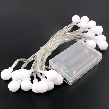 

1.5M 3M 10M LED Lights Ball LED Light String Battery Power Festoon Fairy Lights Garland Decoration for Indoor Wedding Party Lamp