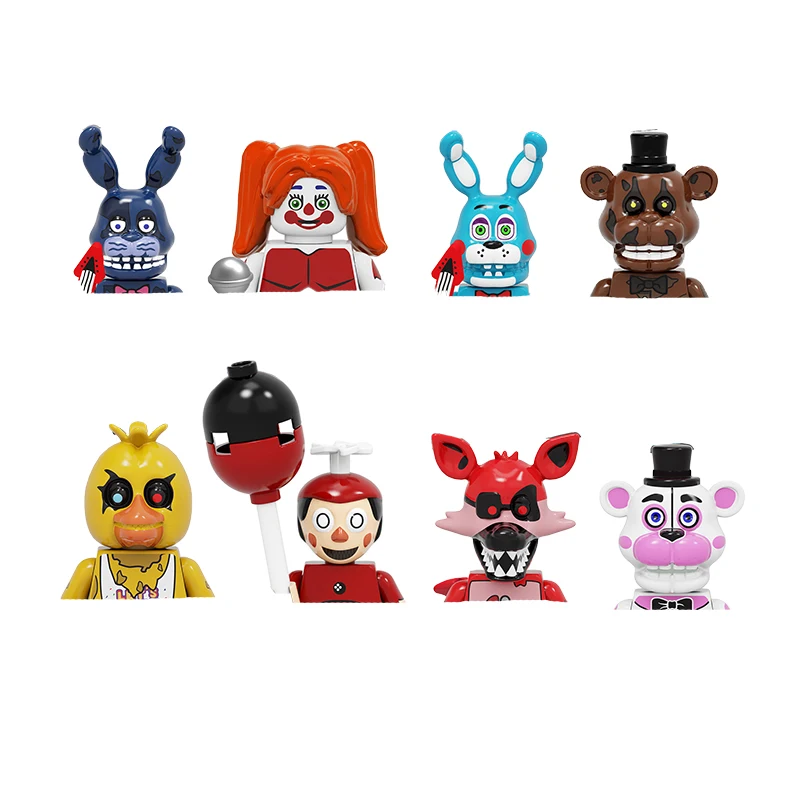 6pcs/set Figure Fnaf Nightmare Bonnie Foxy Freddy Fazbear Killer Puppet  Doll Pvc Action Toy Figures - Action Figures - AliExpress