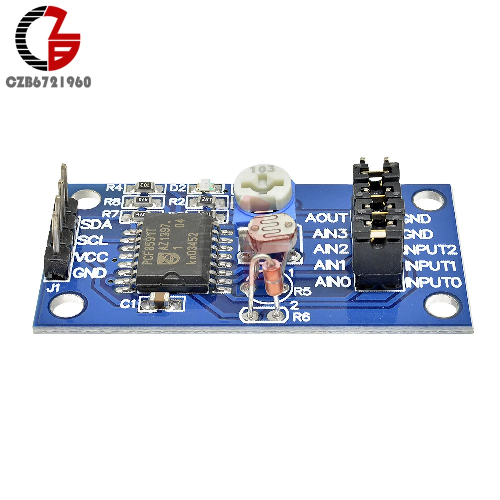 5pcs SMD PCF8591T PCF8591 8-bit A/D and D/A Converter SOP-16 5pcs SMD PCF8591T PCF8591 8-bit A/D and D/A Converter SOP-16