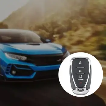 

1 Pcs 4-Key Remote Control 433 Frequency Hyq4Ea Plastic Alloy Smart Keyless Entry Remote Emergency Spare Key for Chevrolet