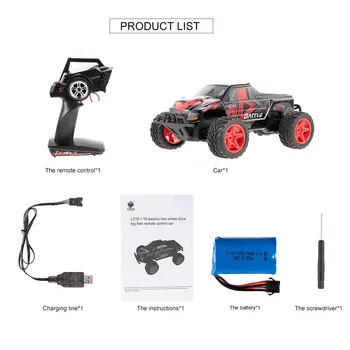 

Original WLtoys L219 2.4GHz 2WD 1/10 30KM/H Brushed Electric RTR Monster Truck RC Car