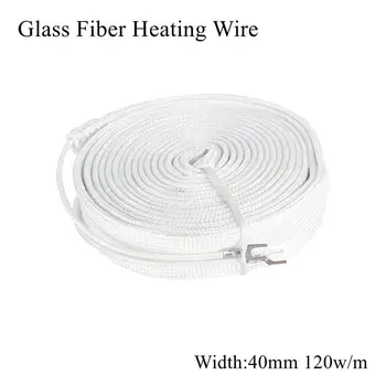 

40mm 12V 24V 36V 48V 110V 220V 380V Glass Fiber Heating Wire Flexible Insulation Electric Heated Cable Belt Heat Plate Band Mad