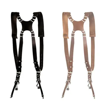 

New Durable Wear-resistant High-quality Camera Strap Accessories Dual Shoulder Leather Harness Camera Gear