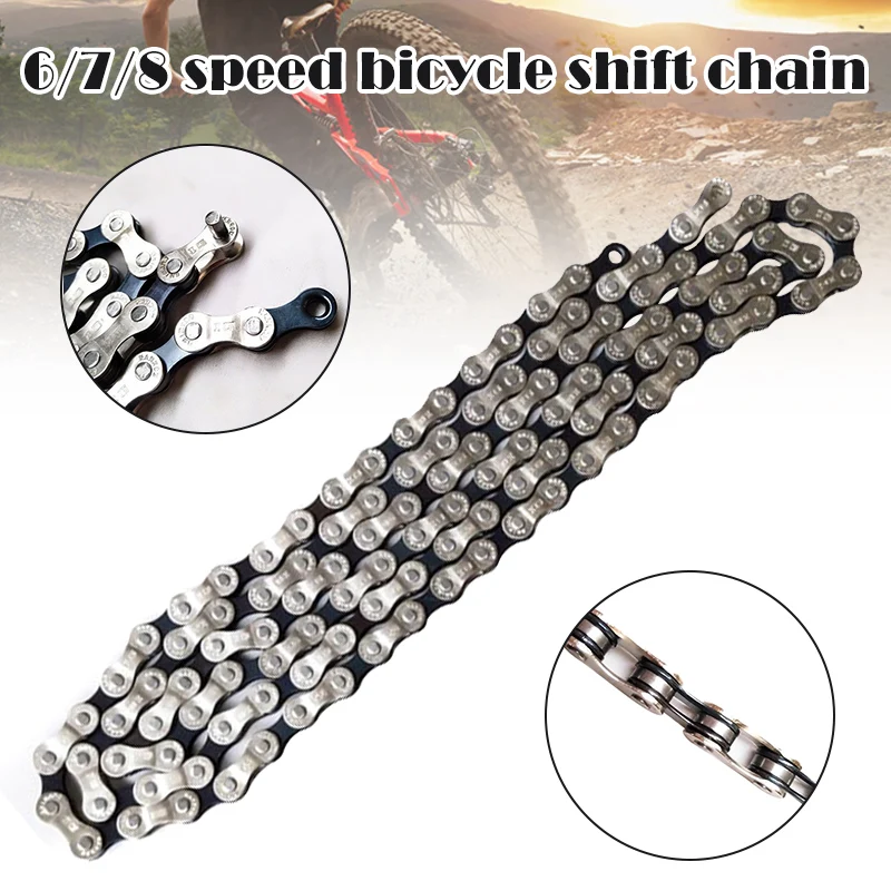 

High Cycling Bicycle Chain 6/7/8 Variable Speed Anti Rust Silver MTB Mountain Road Bike Chains Bicycle Accessories Parts NCM99