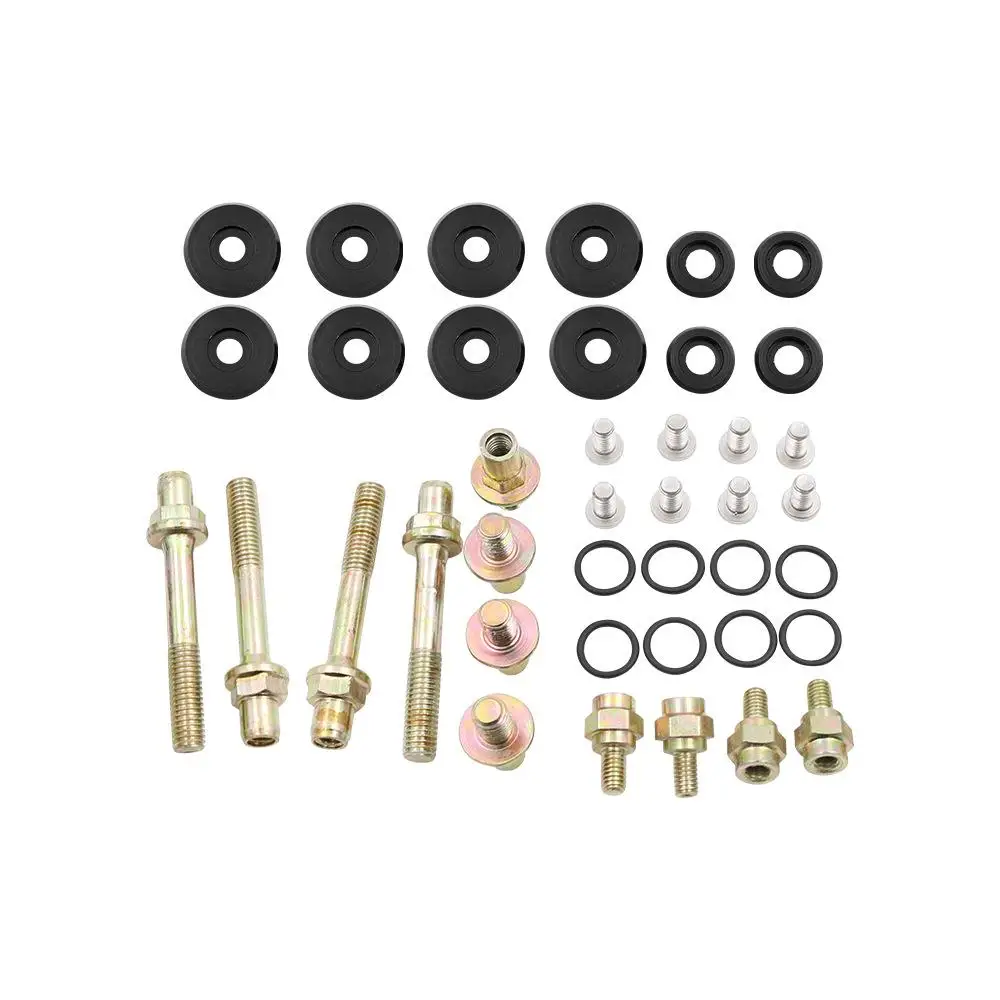 Aluminum Alloy Low Profile Engine Valve Cover Washer Bolt Kit Black for Acura for Honda D-Series Engines D15 D16