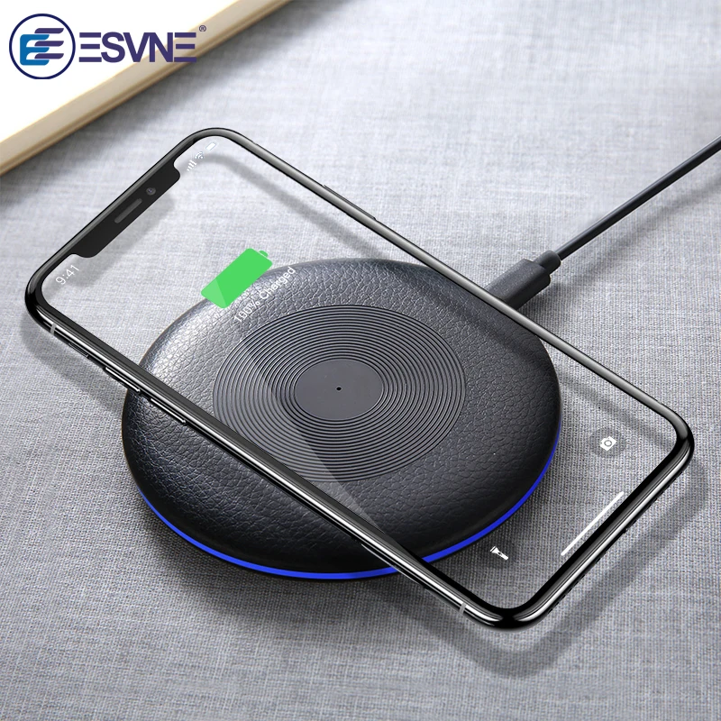 

ESVNE 5W Qi Wireless Charger For iphone X XR XS Max Samsung Wireless Fast Charger For Xiaomi Huawei Quick Charge Phone Charger