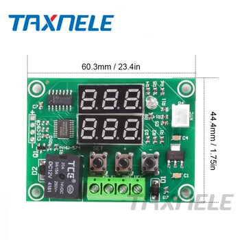 

w1219 XH-W1219 DC12V Dual LED Digital Display Thermostat Temperature Controller Regulator Switch Control Relay NTC Sensor Module
