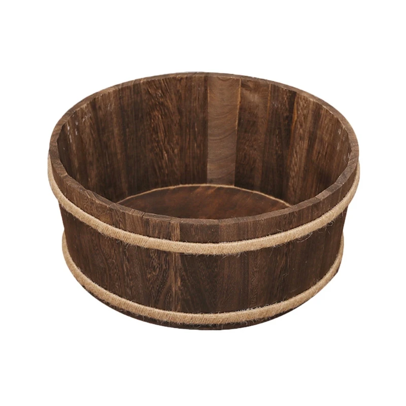 Newborn Photography Props Wooden Basin Full Moon Baby Infants Pose Auxiliary Photo Shooting Basket Drop shipping | Мать и ребенок