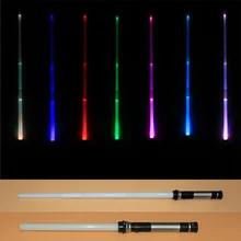 Прямая поставка, 2 шт./партия, 7 цветов, переключаемый масштабируемый световой меч, лазерный меч, игрушки для косплея, оружие, меч, подарок на Рождество для мальчиков