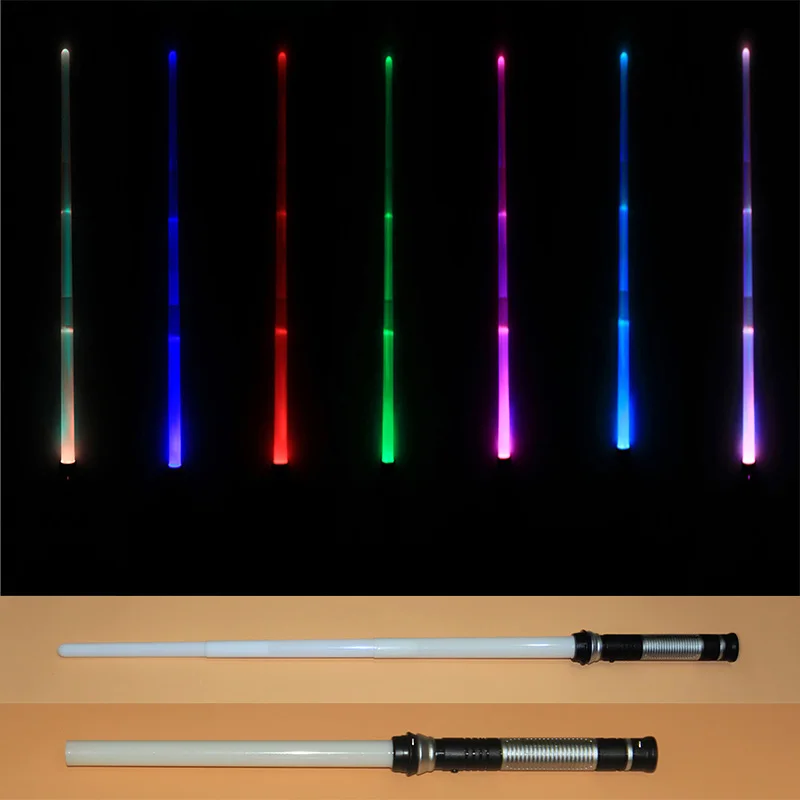 Прямая поставка 2 шт./лот масштабируемый световой меч с переключателем 7 цветов