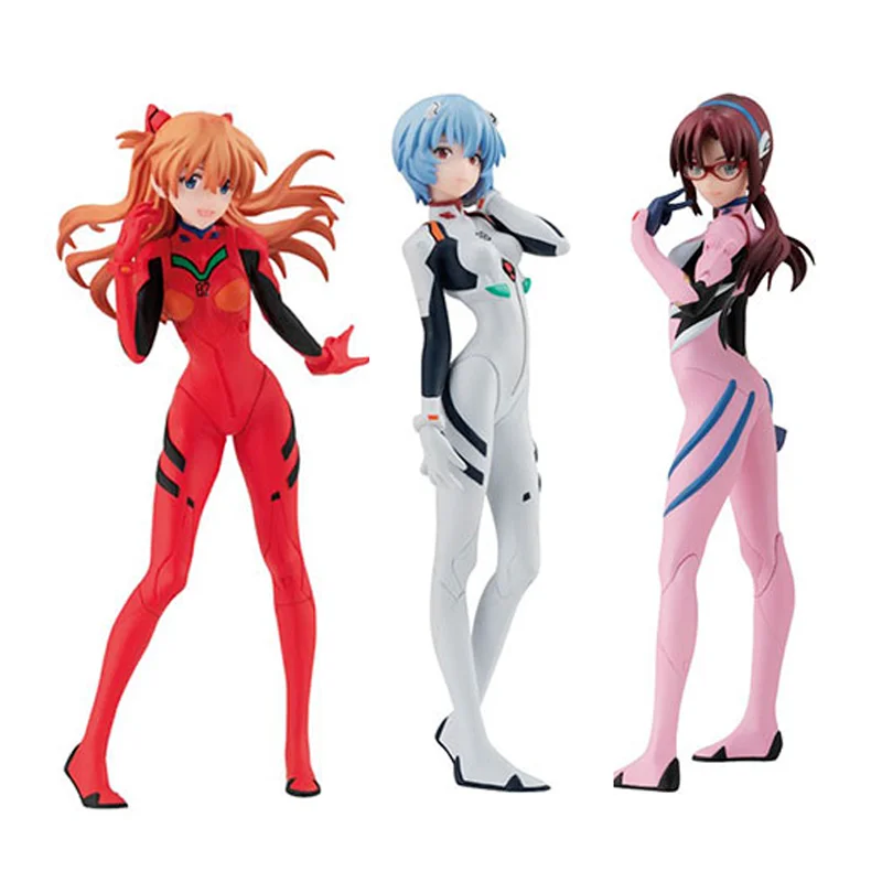 Оригинальная японская аниме-фигурка Bandai из EVA серия театра SET02 57283 Аянами Рей