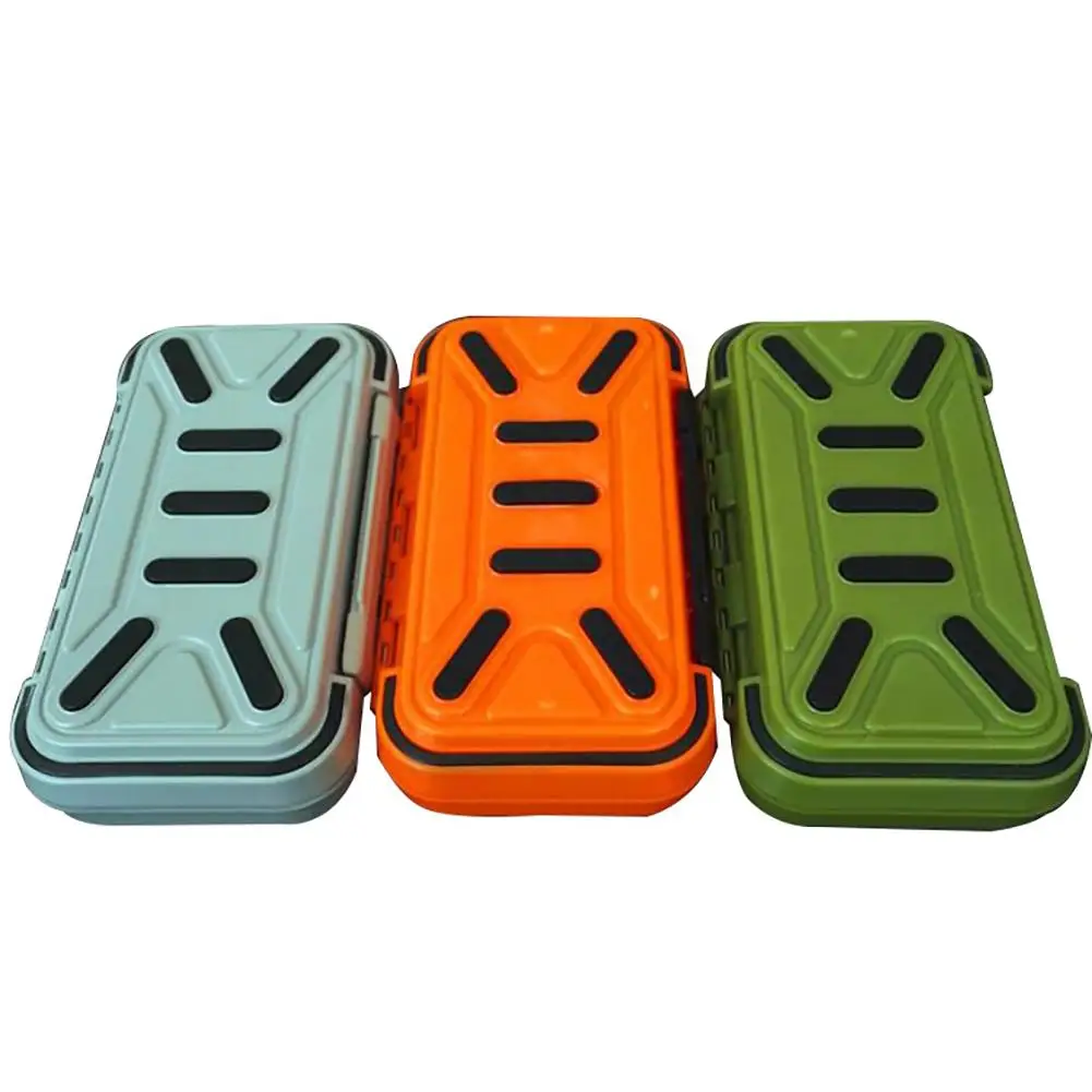 6 Compartments Storage Box Portable Waterproof Double-Sided Fishing Bait Lure Spoon Hooks Storage Case Square Fishing Tackle Box