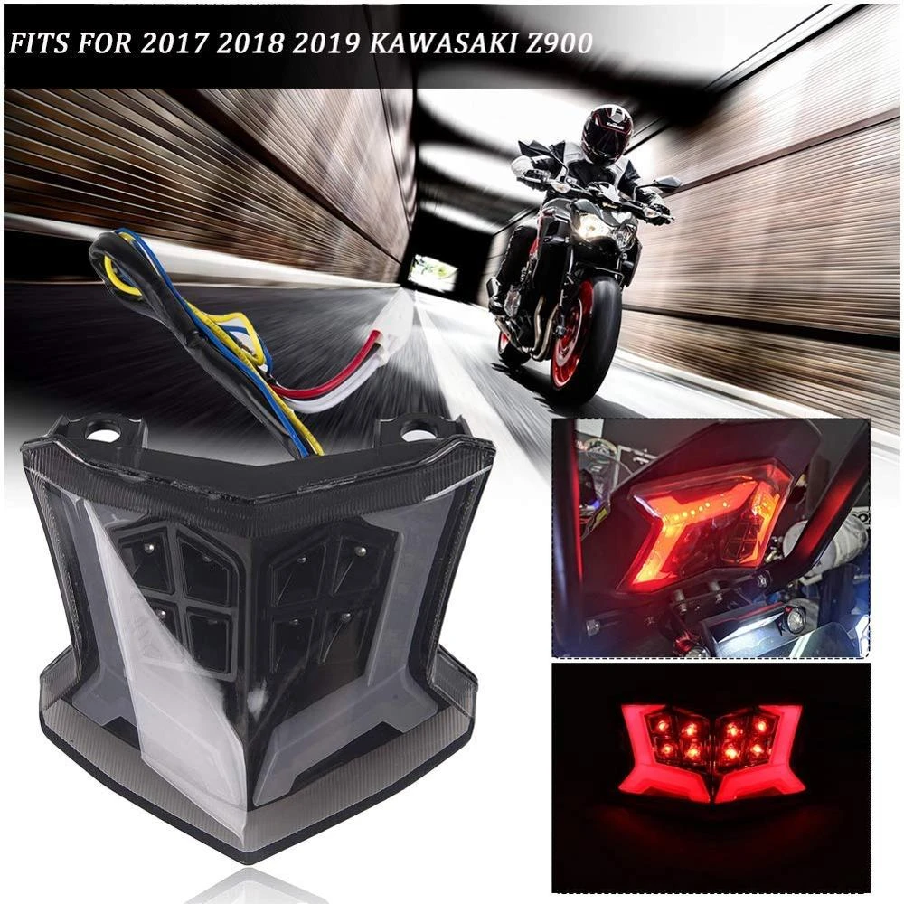 Integrated Led Tail Light Z900 Smoke kawasaki 201718 19 2020 NINJA 650 Z650 UK Motorcycle Parts