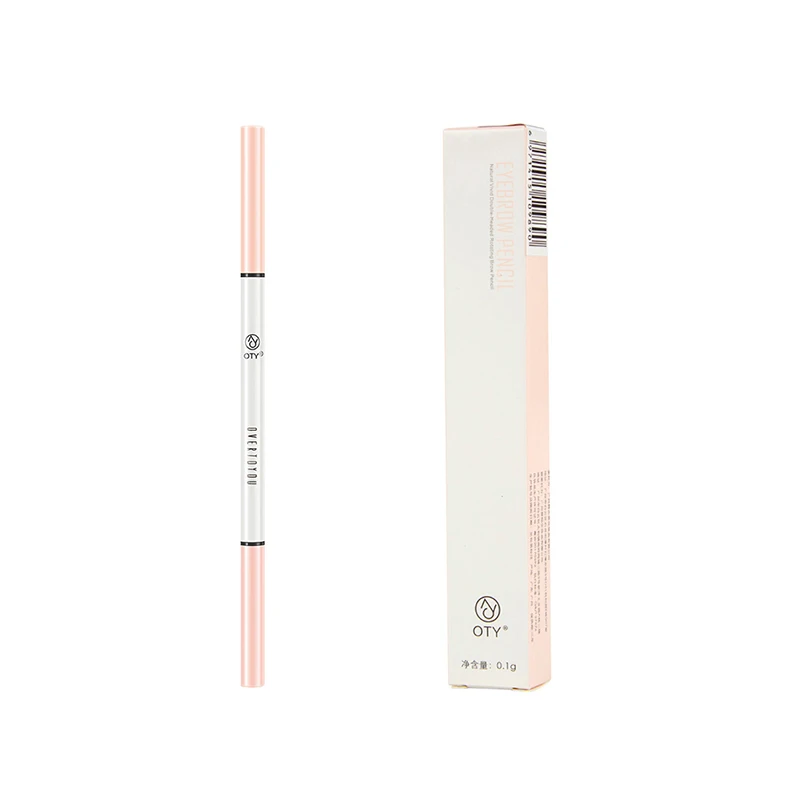 Красивый макияж для глаз двухсторонний тонкий карандаш для бровей водонепроницаемый пятнистый прочный легко окрашивать карандаш со щеточкой для бровей