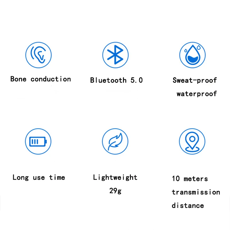 Bluetooth 5 0 водонепроницаемые и с защитой от пота беспроводные наушники костной