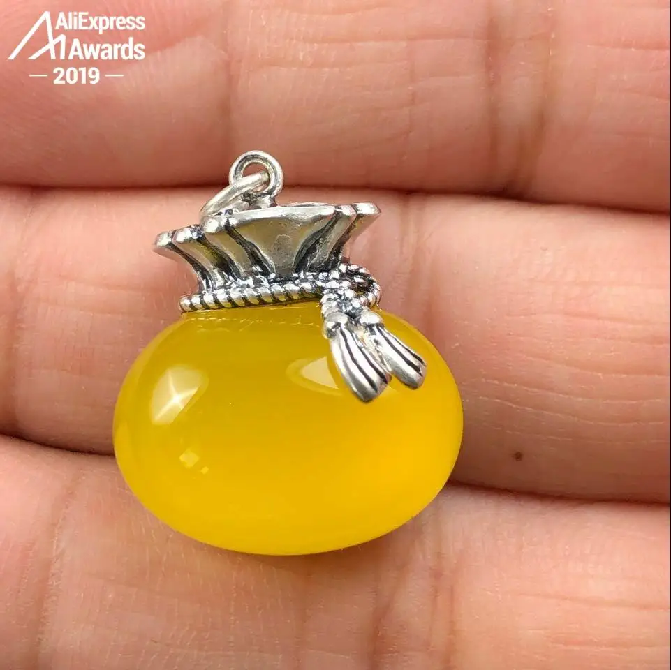 Кошелек из серебра S925 пробы с изображением Израиля янтаря китайского