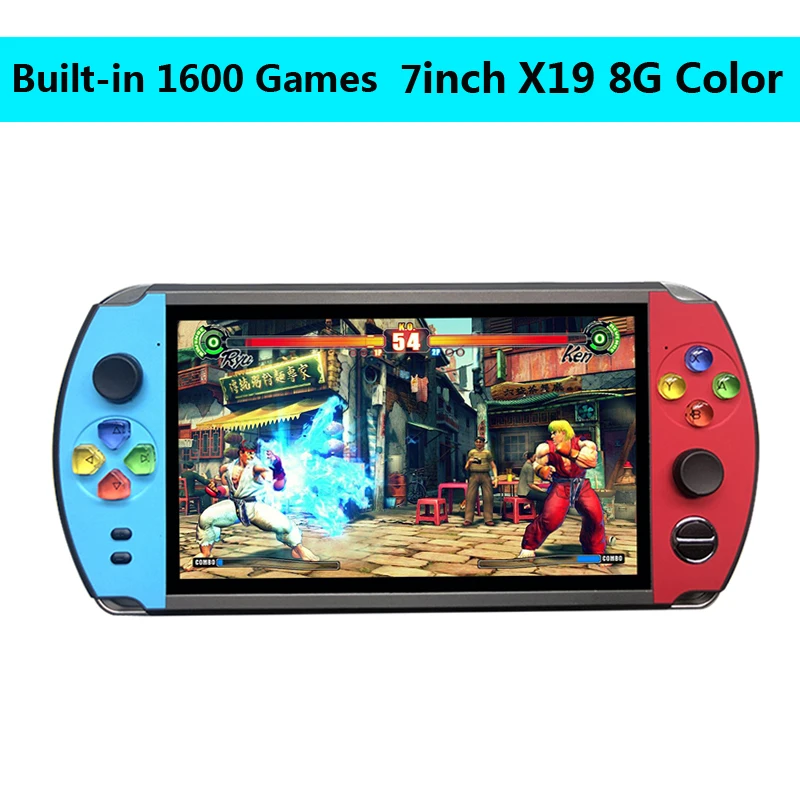 X19 8GB Color X12 5,1 дюймов портативный игровой видео плеер 8G 16G светодиодный экран Встроенный 2500/3000 игр X9 X12PLUS Ретро консолей Поддержка TF карты - Цвет: X19 8GB Color
