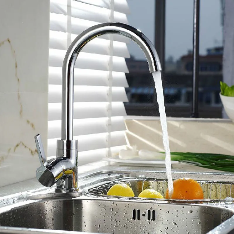 

Kitchen Faucet Kitchen Sink Faucet Hot And Cold Mixing Faucet Copper Single-Hole Sink Faucet