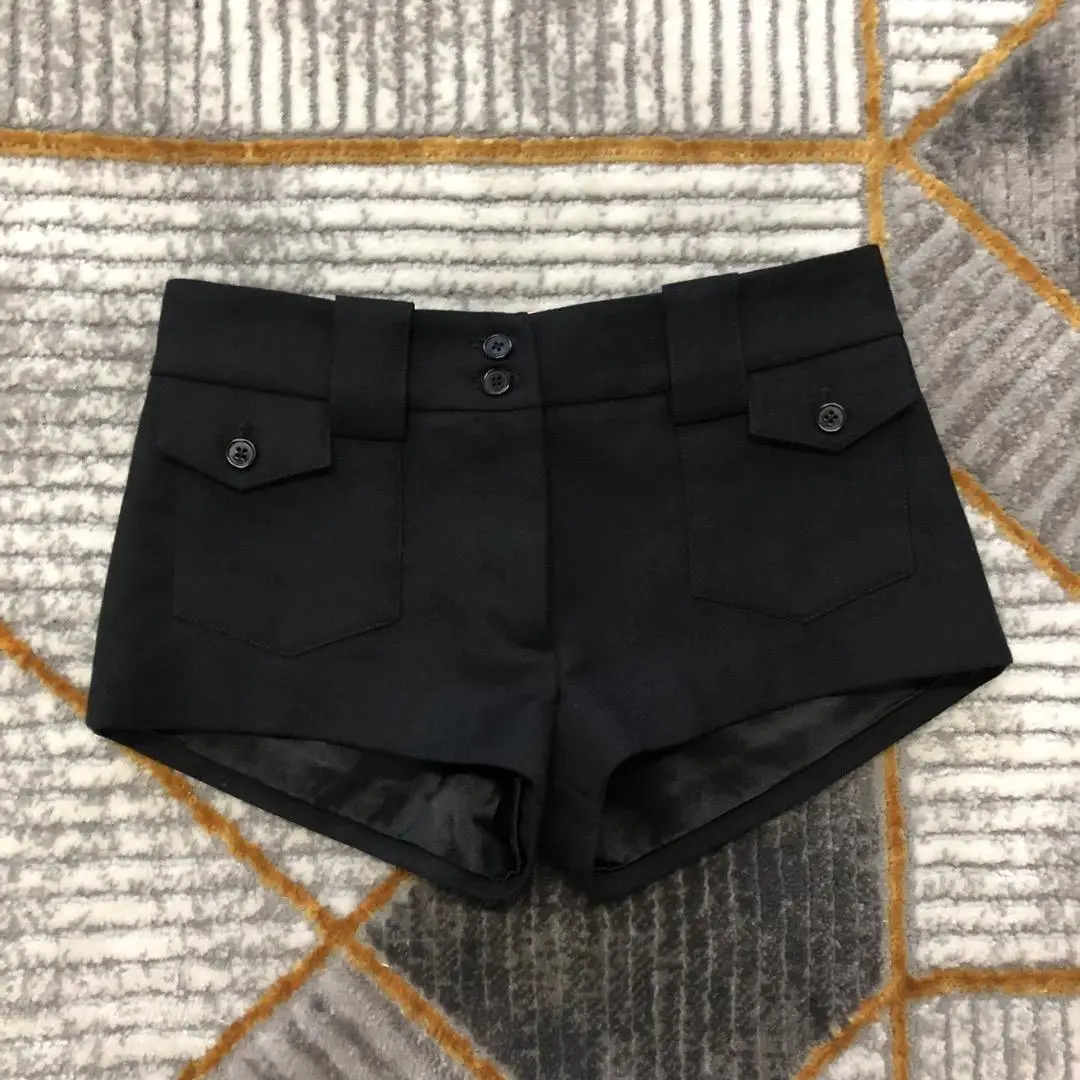 

2019 ladies fashion loose solid color shorts 0808