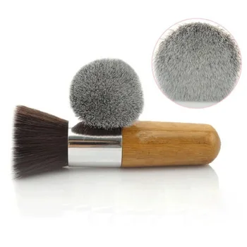 

1 pc Soft Single Antibacterial Bamboo Charcoal Fiber Powder Oblique Head Blush Brush Cosmetics Portable Convenient Makeup Tool