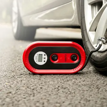 

Car Air Compressor 12V Electric Mini Air pump with Tire Pressure Wireless Portable Digital Display Tire Inflator for Car Bicycle