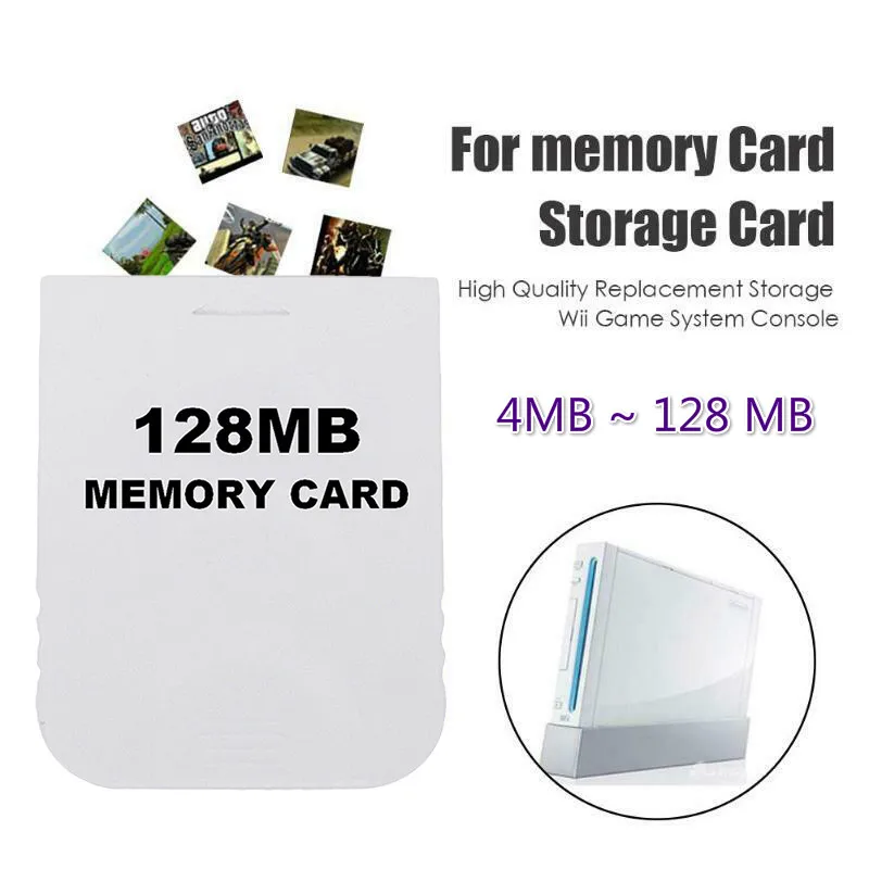 4M / 128M практичная карта памяти для Nintendo Wii Gamecube GC NGC Game White HK кассета аксессуары |