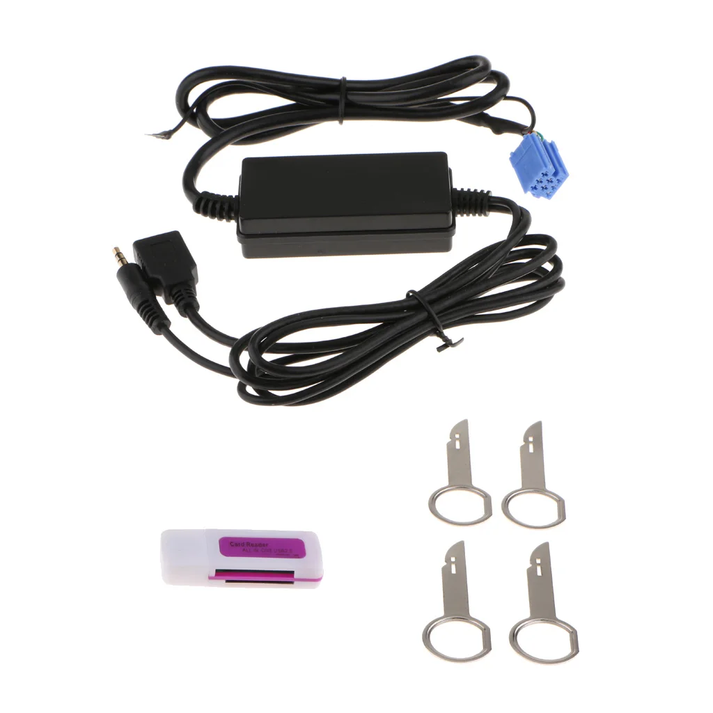 Автомобильный USB/AUX MP3 адаптер аудио автомобильный музыкальный CD Changer 3,5 мм для VW Audi Skoda