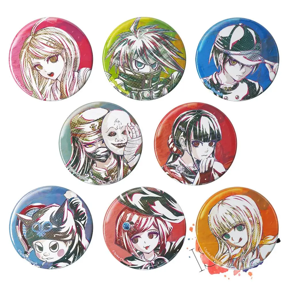 Danganronpa V3: Killing Harmony Game Badge Akamatsu kaede Ki-Bo Saihara Shuichi Korekiyo Shinguji Metal Brooch Pin | Украшения и