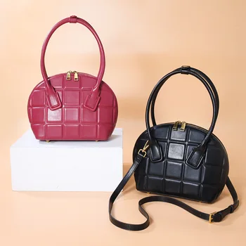 

Women's 2020 New Fashion All-match Shell Bag Plaid Portable Ladies Shoulder Messenger Bags Women Purse and Handbags Sac A Main