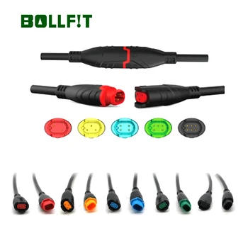 

BOLLFIT Julet 2 3 4 5 6 Pin Flat Mini Waterproof Connector Extension Cable for Electrical Bicycle Parts